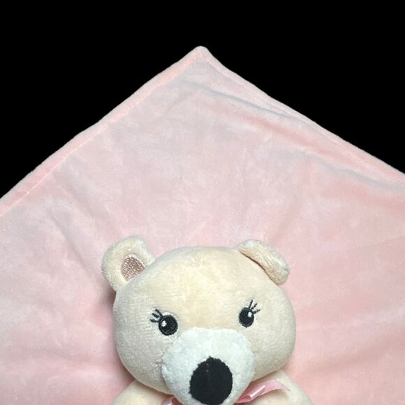 Baby Starters Bear "Little Sweetheart Heart" Lovey Security Blanket Satin Back - Picture 5 of 9